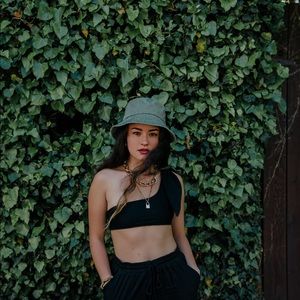 army green bucket hat!